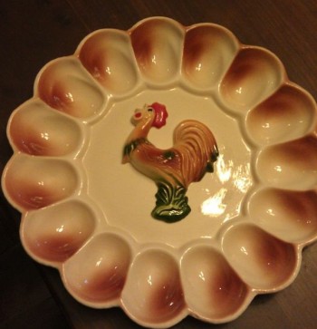 Rooster plate from Grandma!
